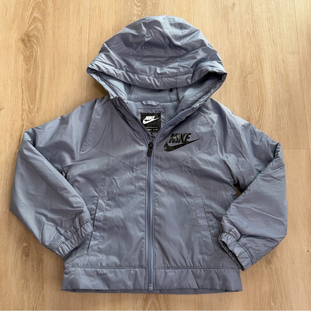 Nike Kids Light Gray Raincoat